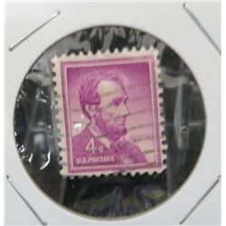 USA 4 Cent Abraham Lincoln Postage Stamp