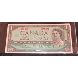 1867-1967 Canadian Centennial Dollar Banknote UNC