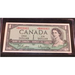 1954 Canadian $1 Replacment Banknote UNC