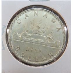 1962 Canadian Silver $1 Coin