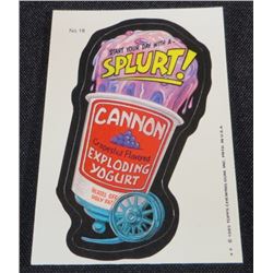 1985 Topps Wacky Packs  Splurt  Sticker