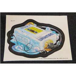 1985 Topps Wacky Packs "Soapy Washman" Sticker