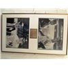 Image 1 : FRAMED BLACK AND WHITE SIGNED MLB PHOTOS - TED WILLIAMS/MICKEY MANTLE AND METRO PRYSTAL/LINUS WESTBU