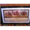Image 1 : 3 PRINTS - FRAMED THE AMERICAN TRIPLE CROWN, FRAMED SMARTY JONES BY FRED STONE, SECRETARIAT BELMONT 