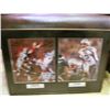 Image 2 : 3 FRAMED NFL GREATS - DIONNE SANDERS, STEVE YOUNG/TOM BRADY, ALAN PAIGE