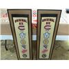 Image 1 : TWO ORIGINAL 6 LARGE FRAMED BANNERS - MONTREAL,TORONTO, BOSTON, NEW YORK, DETROIT, CHICAGO