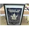 Image 1 : CHAMPIONSHIP LARGE FRAMED BANNER - TORONTO MAPLE LEAFS