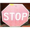 Image 1 : COLLECTIBLE LARGE STOP SIGN 1970s