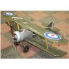 Image 1 : FRIDAY NIGHT COLLECTIBLE LARGE 1/6 SCALE REPLICA REMOTE WW1 SOPWITH CAMEL BIPLANE. APPROX 4 FT WING 