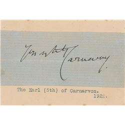 Lord Carnarvon