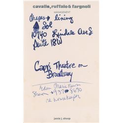 Prince Group of (3) Handwritten Notes