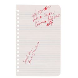 Prince Handwritten Notes