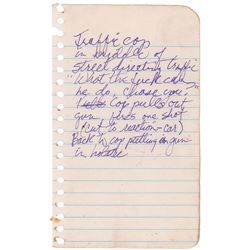 Prince Handwritten Notes