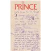 Image 1 : Prince Handwritten Notes on Personal Letterhead
