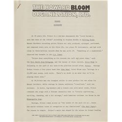 Assortment of Prince Publicity Material