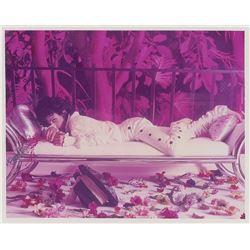 Prince Hand-Annotated 1984 Unpublished Purple Rain Program Photograph by Larry Williams