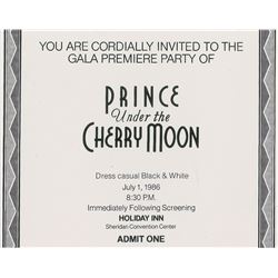 Prince Under the Cherry Moon Invitations