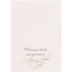 Prince Signed Thank-You Note