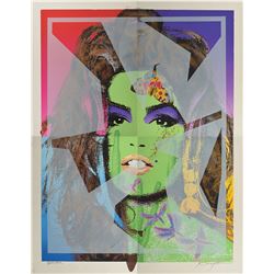 Cindy Crawford 'CC Beauty' Screenprint Quadtych. Art Made for Glam Slam Night Club.