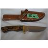 Image 1 : 4" Knife w/Stainless Blade; Wood Handle & Brass Guard