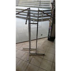 Chrome Multi-Arm Adjustable Clothing Rack