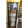 Image 1 : Tall Multi-Shelved Display Case, Wood Frame