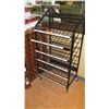 Image 1 : 6-Tier Black Wire Bread Rack w/Wheels