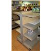 Image 2 : Gray Gondola Metal Shelving, Adjustable Ht, Back to Back - 4 Shelves on Each Side