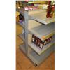 Image 1 : Gray Gondola Metal Shelving, Adjustable Ht, Back to Back - 4 Shelves on Each Side