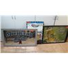 Image 1 : Framed Michelob Light Mirror, 2 Framed Promotional Beer  Memorabilia