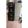 Image 1 : Qty 2 Tall Metal Filing Cabinets, 4-Drawer, Vertical