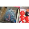 Image 8 : Lot of Misc. Billiards Balls, Pool Cue Chalk, etc.