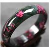 Image 1 : Natural Chinese Jade Floral Bracelet/Bangle
