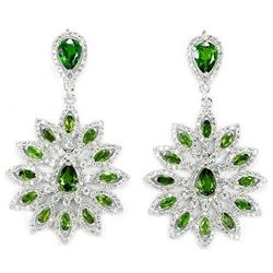 NATURAL AAA GREEN CHROME DIOPSIDE Earrings