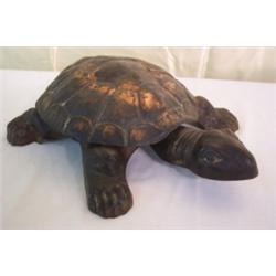 Copper and cast iron turtle