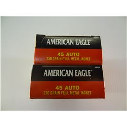 150 ROUNDS AMERICAN EAGLE 45 AUTO 230 GRAIN FMJ