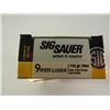 Image 1 : 100 ROUNDS SIG SAUER 9MM LUGER 115 GRAIN FMJ