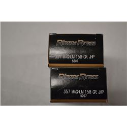 100 ROUNDS BLAZER BRASS 357 MAG 158 GRAIN JHP