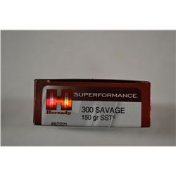 20 ROUNDS HORNADY SUPERFORMANCE 300 SAVAGE 150 GRAIN SST