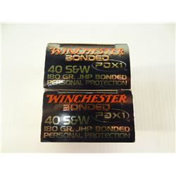 40 ROUNDS WINCHESTER PDX1 .40 S& W 180 GRAIN JHP