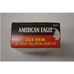 20 ROUNDS AMERICAN EAGLE 223 REM 62 GRAIN