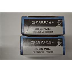 40 ROUNDS FEDERAL 30-30 WIN 150 GRAIN SOFT POINT