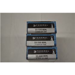 60 ROUNDS FEDERAL 22-250 REM 55 GRAIN