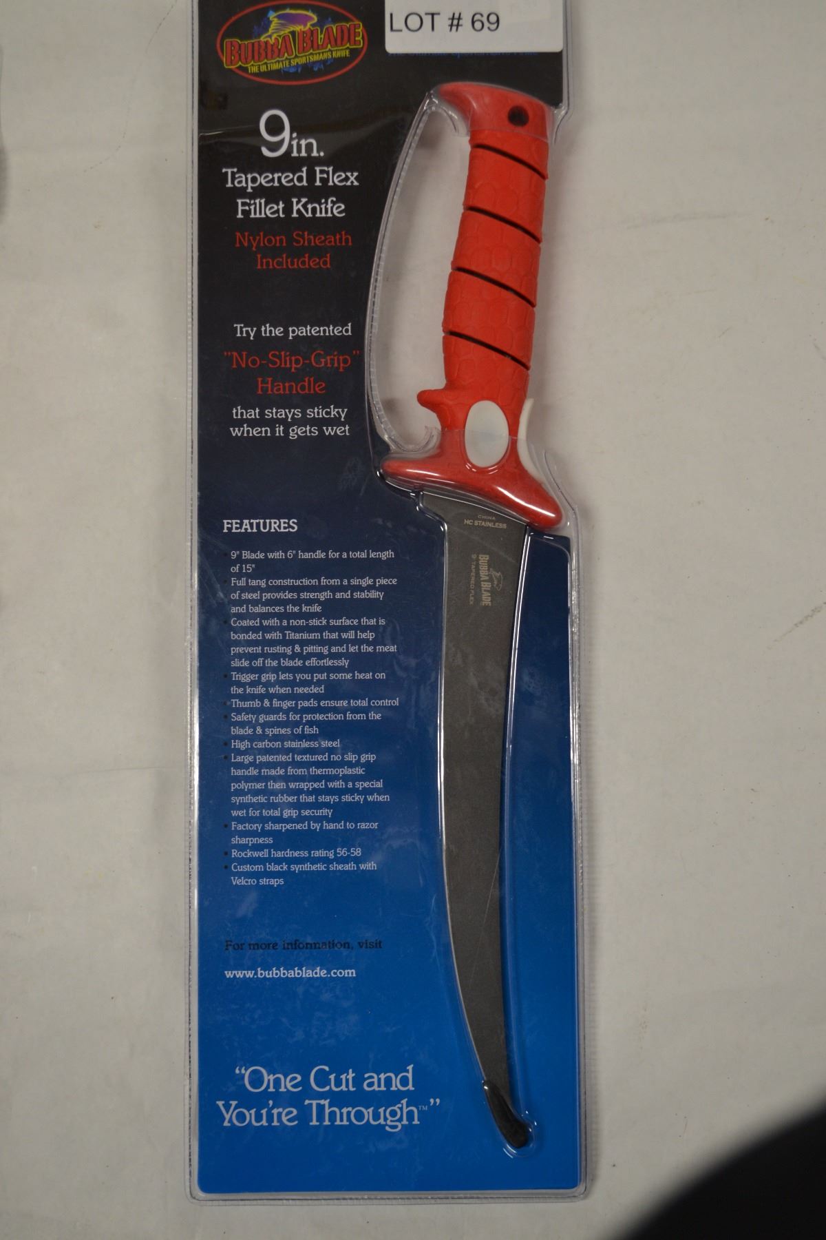 BUBBA BLADE 9" TAPERED FLEX FILLET KNIFE