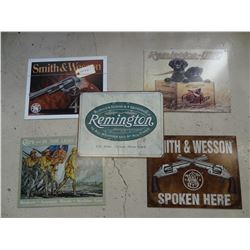 5 METAL SIGNS