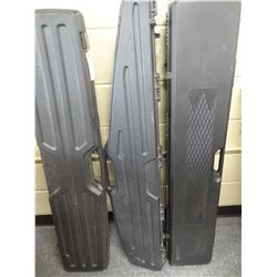 3 PLASTIC LONG GUN CASES