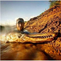 4 Day Giant Alligator Gar fishing and Wild Hog hunt in Texas for 2