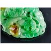 Image 7 : Burma Greed Jadeite Carved Lotus Toggle