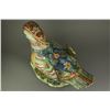 Image 6 : Rare Fine Cloisonne Bronze Duck Figure Qianlong MK