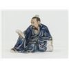 Image 1 : Charming Chinese Shiwan Porcelain Figure of Monk